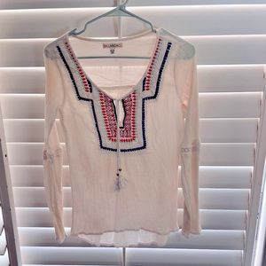 Embroidered Billabong Coverup Top